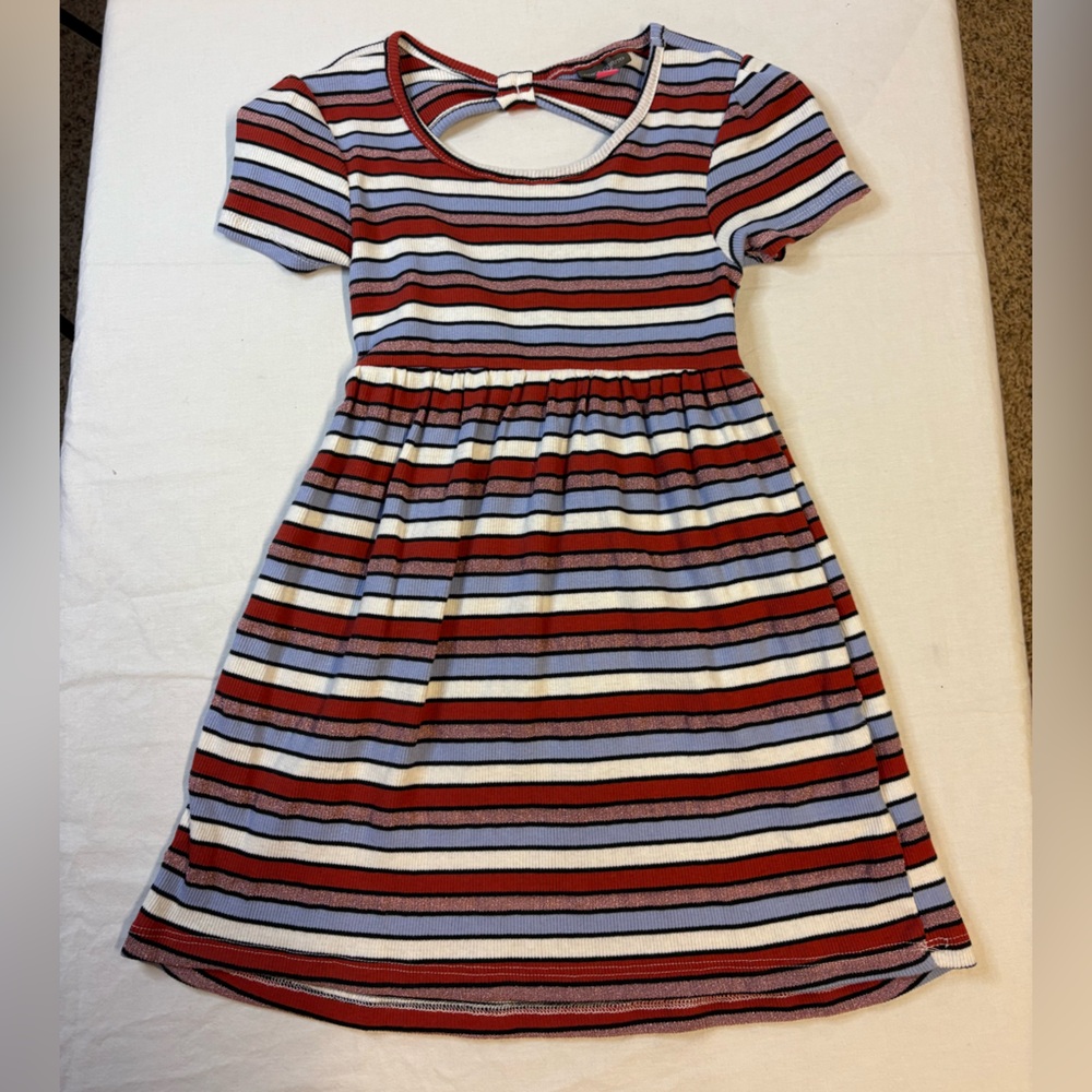 Vince Camuto Kids Summer Dress with Red, Blue, and White Stripes